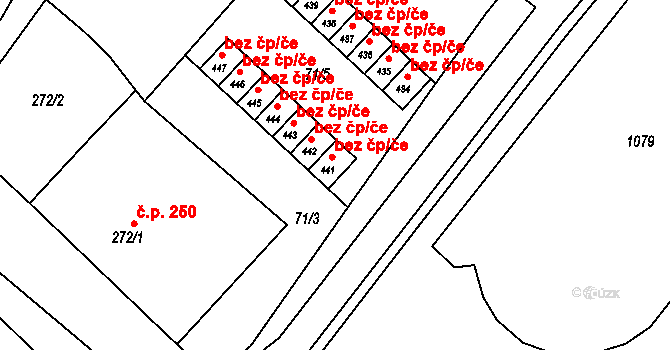 Vidnava 44363974 na parcele st. 441 v KÚ Vidnava, Katastrální mapa
