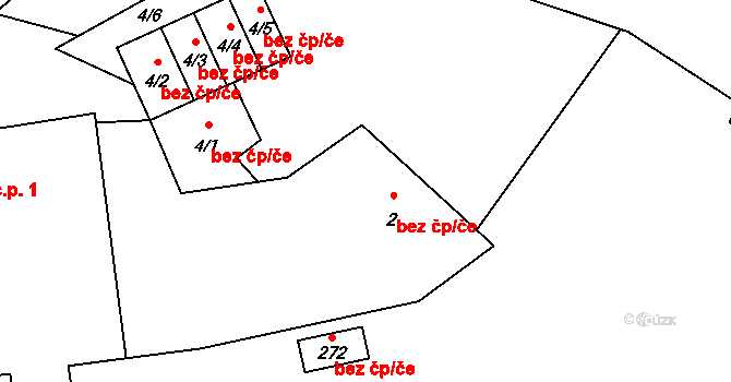 Měcholupy 47042974 na parcele st. 2 v KÚ Měcholupy u Žatce, Katastrální mapa