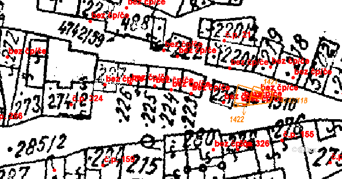 Kobylí 47094974 na parcele st. 224 v KÚ Kobylí na Moravě, Katastrální mapa