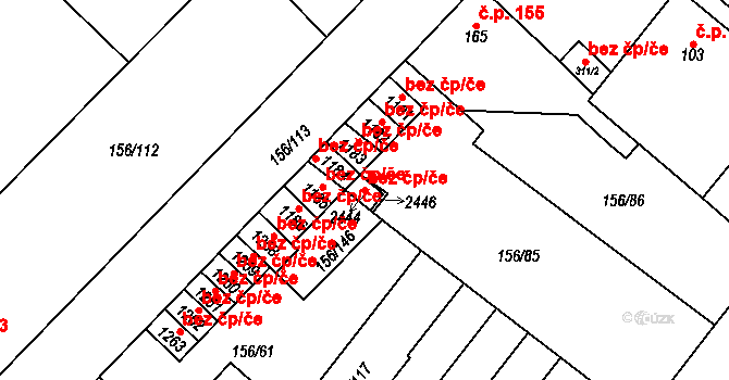 Kralupy nad Vltavou 50339974 na parcele st. 2444 v KÚ Lobeček, Katastrální mapa