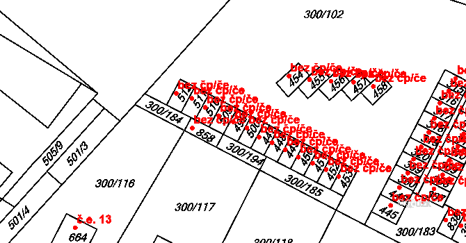 Třemošnice 50426974 na parcele st. 499 v KÚ Třemošnice nad Doubravou, Katastrální mapa