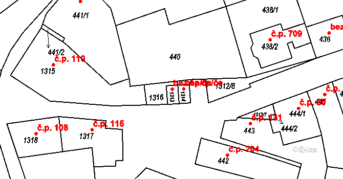 Velké Opatovice 121, Katastrální mapa