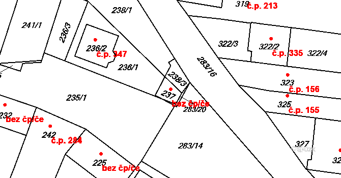 Opatovice 39842975 na parcele st. 237 v KÚ Opatovice u Rajhradu, Katastrální mapa