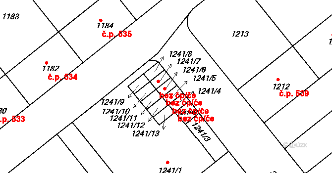 Praha 41843975 na parcele st. 1241/6 v KÚ Krč, Katastrální mapa