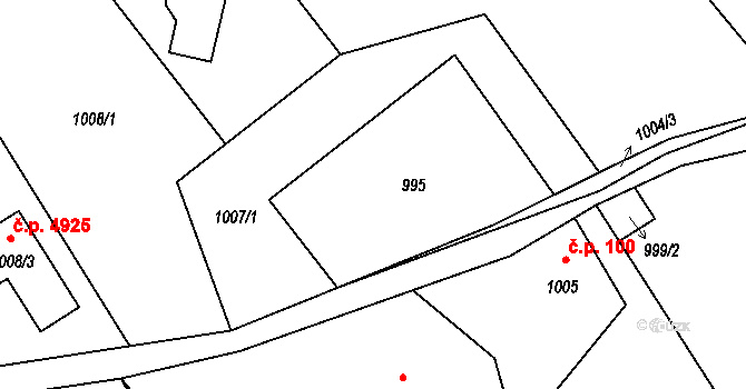 Jablonec nad Nisou 44221975 na parcele st. 995 v KÚ Proseč nad Nisou, Katastrální mapa
