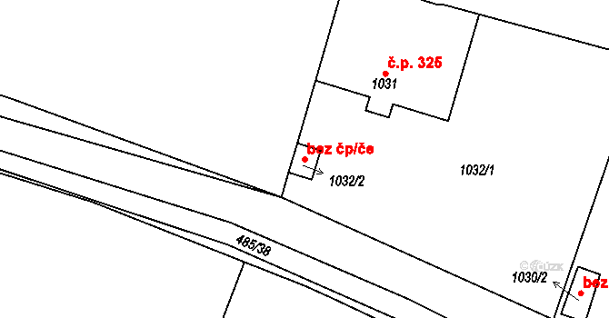 Liteň 40584976 na parcele st. 1032/2 v KÚ Liteň, Katastrální mapa