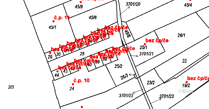 Holešov 41336976 na parcele st. 38 v KÚ Holešov, Katastrální mapa