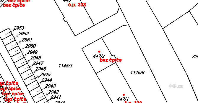 Lázně Kynžvart 42088976 na parcele st. 447/2 v KÚ Lázně Kynžvart, Katastrální mapa