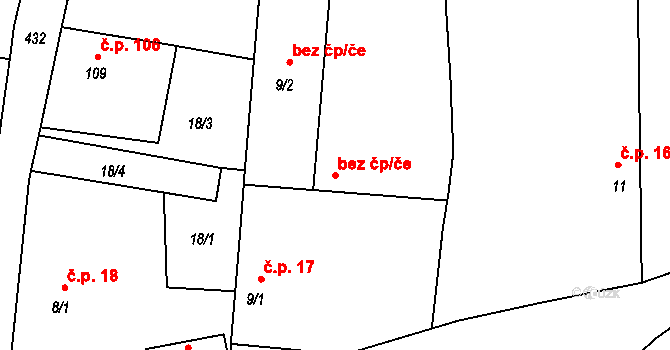 Opolany 42418976 na parcele st. 9/3 v KÚ Kanín, Katastrální mapa