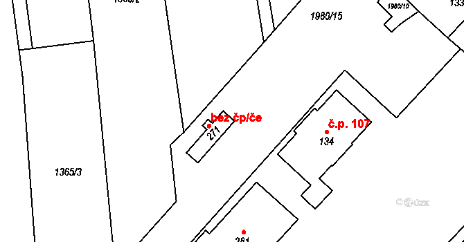 Kunovice 45682976 na parcele st. 271 v KÚ Kunovice, Katastrální mapa