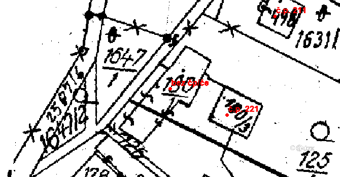 Horní Štěpánov 47655976 na parcele st. 180/1 v KÚ Horní Štěpánov, Katastrální mapa