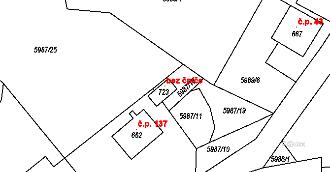 Brumov-Bylnice 99218976 na parcele st. 723 v KÚ Svatý Štěpán, Katastrální mapa