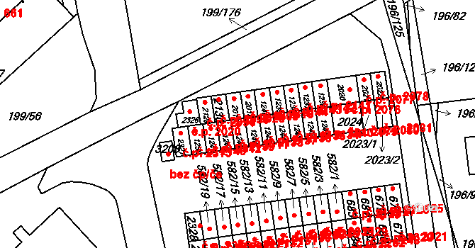 Sezimovo Ústí 2311 na parcele st. 1247 v KÚ Sezimovo Ústí, Katastrální mapa