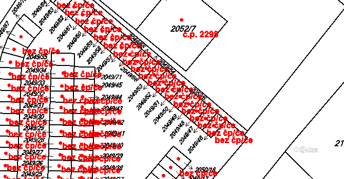 Zábřeh 39060977 na parcele st. 2049/51 v KÚ Zábřeh na Moravě, Katastrální mapa