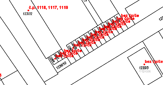 Rychnov nad Kněžnou 44261977 na parcele st. 1236/19 v KÚ Rychnov nad Kněžnou, Katastrální mapa
