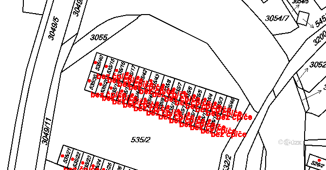 Rychnov nad Kněžnou 44278977 na parcele st. 535/8 v KÚ Rychnov nad Kněžnou, Katastrální mapa