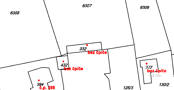 Pocinovice 45227977 na parcele st. 332 v KÚ Pocinovice, Katastrální mapa