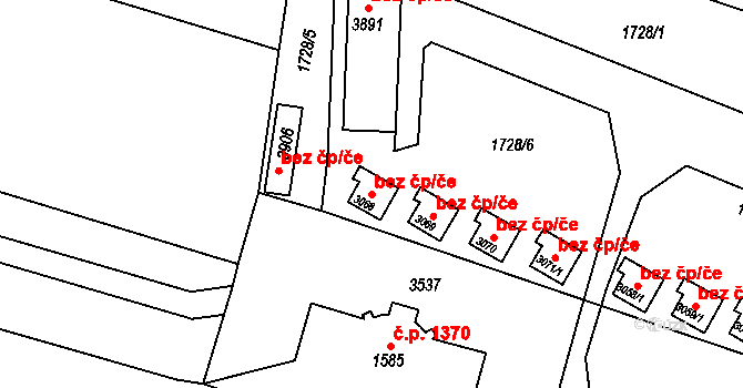 Hořice 50492977 na parcele st. 3068 v KÚ Hořice v Podkrkonoší, Katastrální mapa