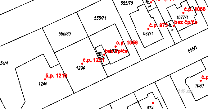 Ostrava 43899978 na parcele st. 4610 v KÚ Zábřeh nad Odrou, Katastrální mapa