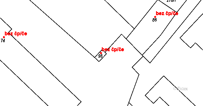 Skuhrov nad Bělou 62732978 na parcele st. 98 v KÚ Brocná, Katastrální mapa