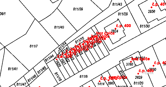 Slaný 880, Katastrální mapa