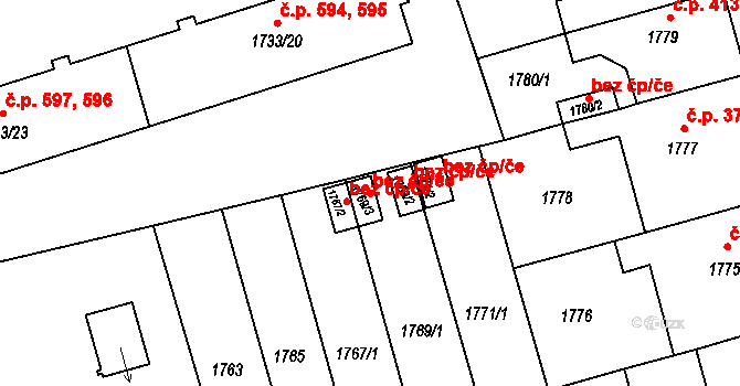 Vysoké Mýto 42021979 na parcele st. 1769/3 v KÚ Vysoké Mýto, Katastrální mapa