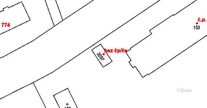 Dobruška 42814979 na parcele st. 3037 v KÚ Dobruška, Katastrální mapa