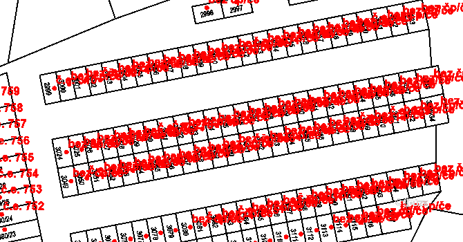 Orlová 43960979 na parcele st. 3035 v KÚ Horní Lutyně, Katastrální mapa