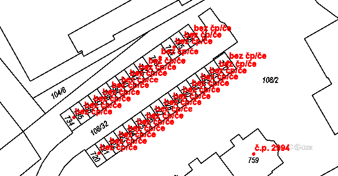 Šumperk 44949979 na parcele st. 729 v KÚ Dolní Temenice, Katastrální mapa