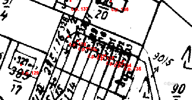 Velichovky 132 na parcele st. 330 v KÚ Velichovky, Katastrální mapa