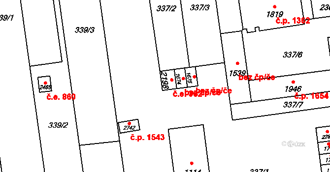 Lipník nad Bečvou I-Město 352, Lipník nad Bečvou na parcele st. 2198 v KÚ Lipník nad Bečvou, Katastrální mapa