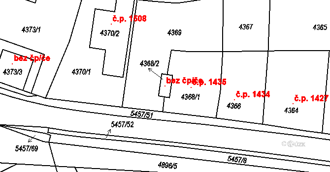 Zábřeh 120535980 na parcele st. 4368/2 v KÚ Zábřeh na Moravě, Katastrální mapa