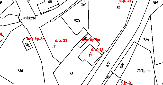 Libeř 121542980 na parcele st. 780 v KÚ Libeř, Katastrální mapa