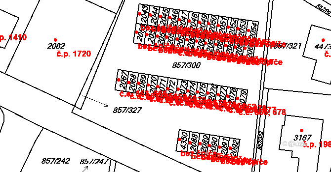 Blansko 657, Katastrální mapa