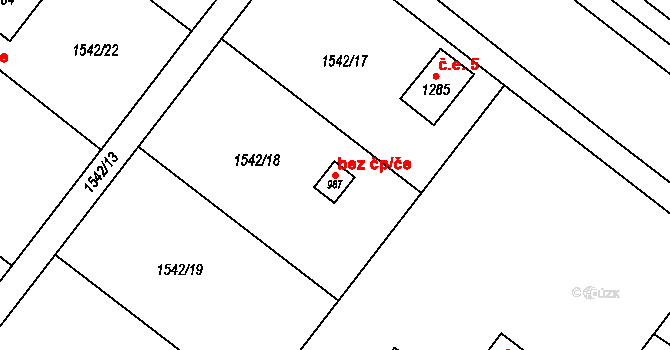 Litovel 9, Katastrální mapa