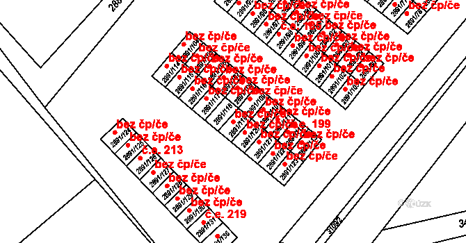Orlová 38219981 na parcele st. 2891/119 v KÚ Poruba u Orlové, Katastrální mapa