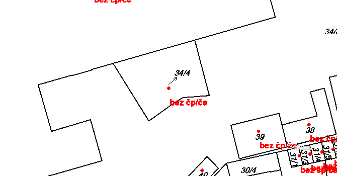 Proboštov 39159981 na parcele st. 34/4 v KÚ Proboštov u Teplic, Katastrální mapa