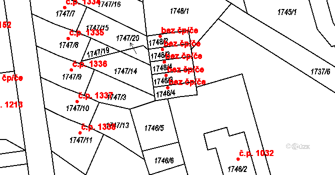 Rychnov nad Kněžnou 41994981 na parcele st. 1746/4 v KÚ Rychnov nad Kněžnou, Katastrální mapa