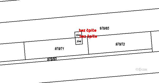 Lipník nad Bečvou 43828981 na parcele st. 2246 v KÚ Lipník nad Bečvou, Katastrální mapa