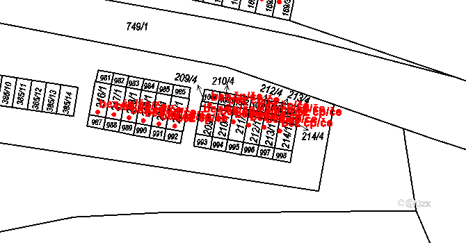 Rychnov nad Kněžnou 44259981 na parcele st. 211/1 v KÚ Lipovka u Rychnova nad Kněžnou, Katastrální mapa