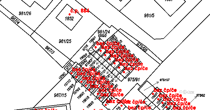 Votice 45434981 na parcele st. 1571/1 v KÚ Votice, Katastrální mapa