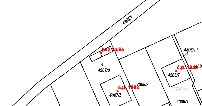Krnov 45622981 na parcele st. 4307/6 v KÚ Krnov-Horní Předměstí, Katastrální mapa