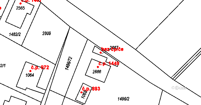 Třebechovice pod Orebem 81016981 na parcele st. 2667 v KÚ Třebechovice pod Orebem, Katastrální mapa