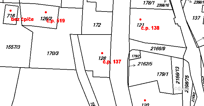 Skalice u České Lípy 137 na parcele st. 128 v KÚ Skalice u České Lípy, Katastrální mapa