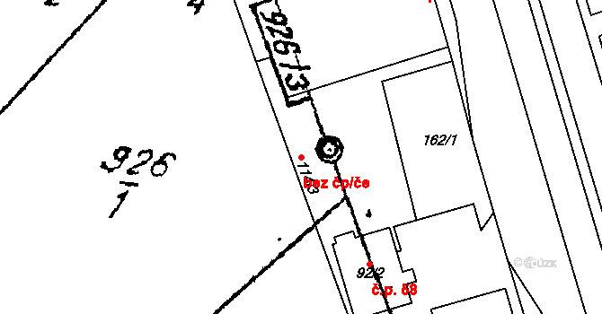 Znojmo 40961982 na parcele st. 114/3 v KÚ Mramotice, Katastrální mapa