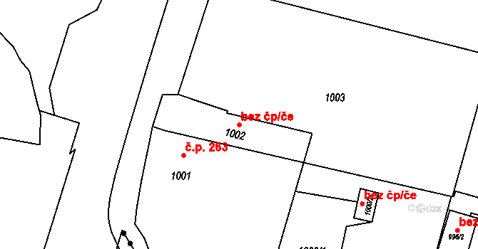 Bohumín 43987982 na parcele st. 1002 v KÚ Starý Bohumín, Katastrální mapa