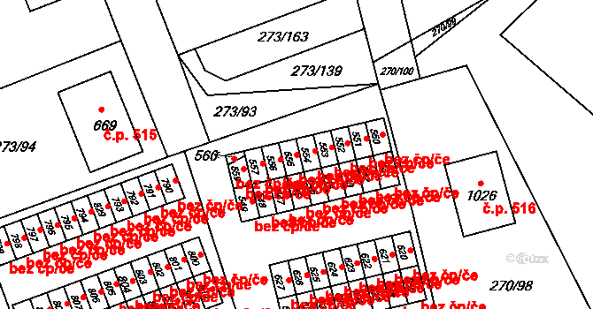 Třemošnice 50426982 na parcele st. 555 v KÚ Třemošnice nad Doubravou, Katastrální mapa