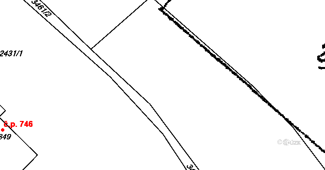 Lysá nad Labem 281 na parcele st. 2625 v KÚ Lysá nad Labem, Katastrální mapa
