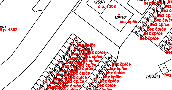 Turnov 44800983 na parcele st. 1981/21 v KÚ Turnov, Katastrální mapa