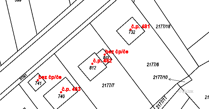 Přemyslovice 115266984 na parcele st. 813 v KÚ Přemyslovice, Katastrální mapa